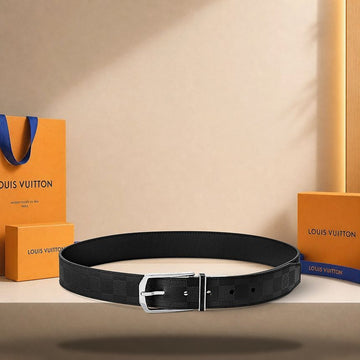LOUIS VUITTON Schlanker 35 mm wendbarer Gürtel aus geprägt Kalbsleder M8204 158174471 [P]