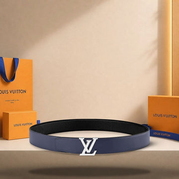 LOUIS VUITTON 35MM Wendig Gürtel Mitternachtsblau / Schwarz M8359 158174614 [P]