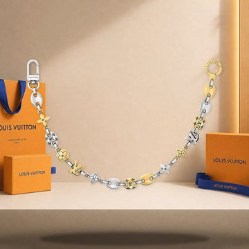 LOUIS VUITTON Kettengürtel LV Sailor mit Hardware in Palladium und Gold M03122 158174751 [P]