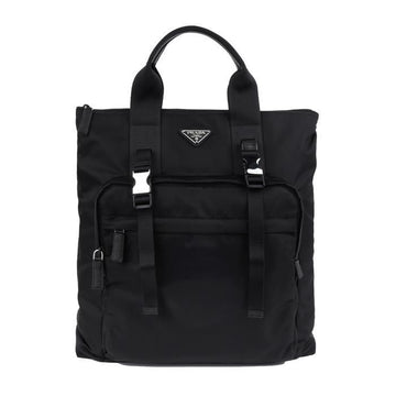 Prada Nylon Saffiano Leather Tote Bag 158176619 [P]