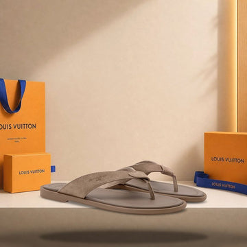 LOUIS VUITTON サンセット トング サンダル トープ ブラウン 158370131 [P]
