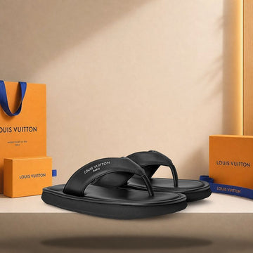LOUIS VUITTON フリップストラップサンダル ブラック 158179046 [P]