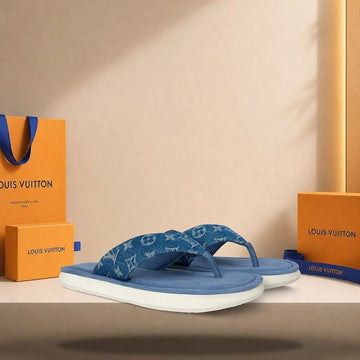 Louis Vuitton Flip Thong Sandals Blue 158179060 [P]