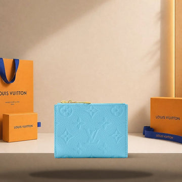 LOUIS VUITTON リサ ウォレット グレープ ブルー M27488 158180135 [P]