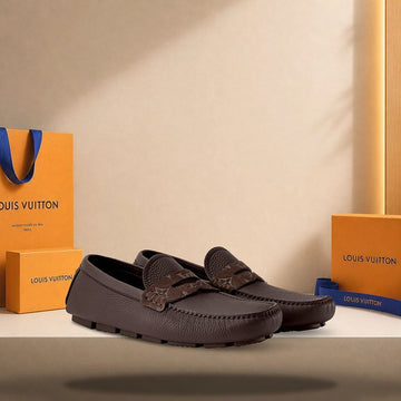 LOUIS VUITTON Monza Mokassins Braun 158180144 [P]