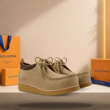 LOUIS VUITTON Bubble Gum Derby in Beige 158180247 [P]