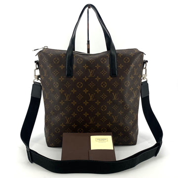 LOUIS VUITTON Monogram Macassar Canvas Kitan Tote- und Schultertasche M40388 158182044 [P]