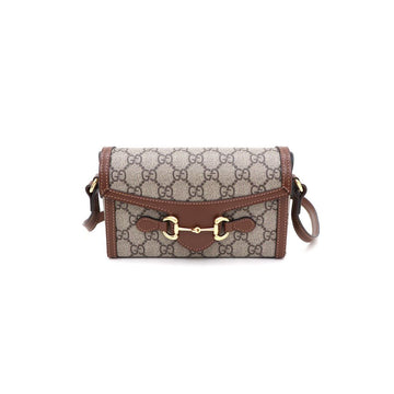 GUCCI Mini Schultertasche aus GG Supreme Canvas mit Horsebit 1955 699296 158183283 [P]