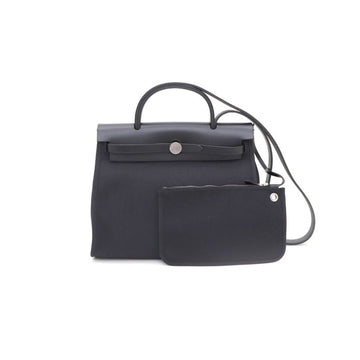 HERMES Canvas Silber Herrbag 31 Small PM Tote Bag und Schultertasche A kk35979659 158183380 [P]