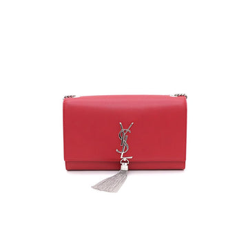 SAINT LAURENT 354119 Klassische Medium Kate Satchel Schultertasche mit silberner Kette und Crossbody-Tasche 84116100 158183784 [P]