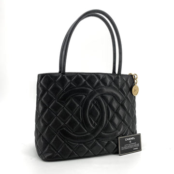 CHANEL Kaviar Medaillon Coin Bag Tote 158184982 [P]