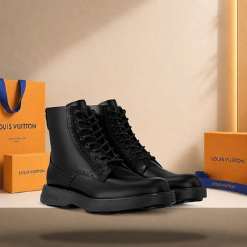 Louis Vuitton Bastille Combat Boots Black 158186352 [P]