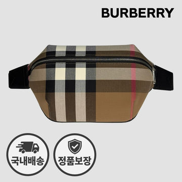 BURBERRY ソニー チェック ベルトバッグ ヒップバッグ ベージュ 80845551 144784045 [P]