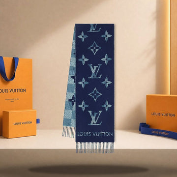 Louis Vuitton Monogram Check Scarf 190 x 35cm M97446 158186668 [P]