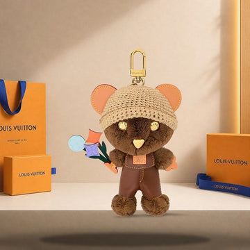 LOUIS VUITTON Louis Bear Bag Charm Beige M03801 158188522 [P]