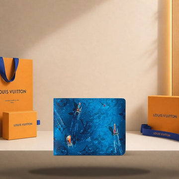 Louis Vuitton Multiple Wallet Catamaran Navy Blue M28810 158188834 [P]