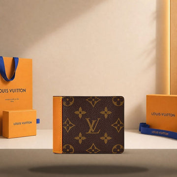 Louis Vuitton Multiple Wallet Monogram Coated Canvas and Natural Cowhide Leather 158188892 [P]