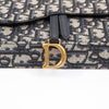 DIOR サドル チェーン ポーチ ブルー オブリーク ジャカード 157892631 [P]