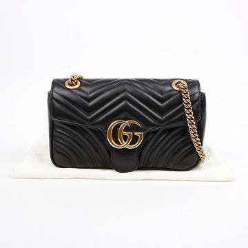GUCCI マモント スモール マトラッセ ショルダーバッグ ブラック 157895421 [P]