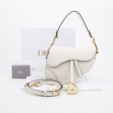 Dior Saddle Strap Shoulder Crossbody Bag Latte Gold Tone 157895529 [P]