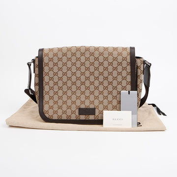 Gucci GG Canvas Messenger Crossbody Bag 157896521 [P]