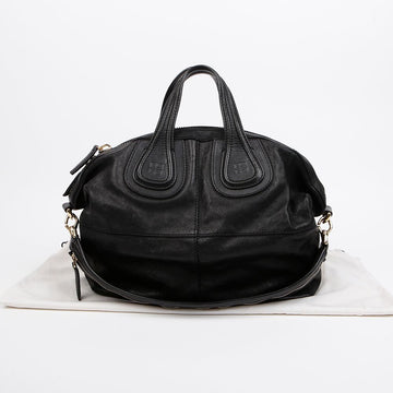 GIVENCHY Medium Leder Nightingale Tote Schultertasche Schwarz 157910384 [P]