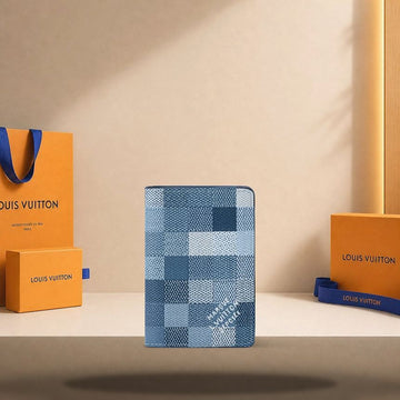 Louis Vuitton Pocket Organizer Indigo Blue M28609 158190960 [P]