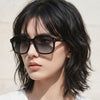 Isabel Marant Sunglasses IM0153GS 8079O Oversized Square Luxury Black Horn Frame Gray Gradient 122652391 [P]