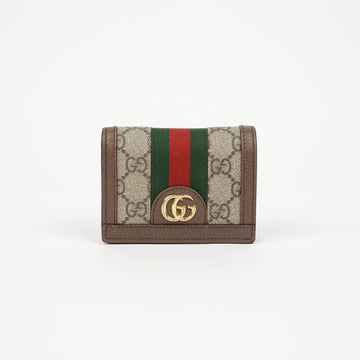 Gucci Ophidia GG Card Case Wallet Brown 157909469 [P]