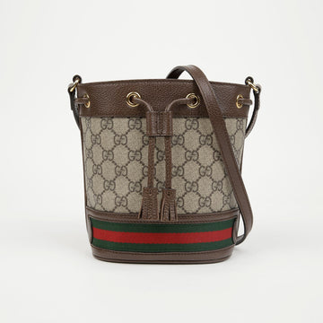 Gucci Ophidia GG Mini Bucket Bag Brown 157910806 [P]