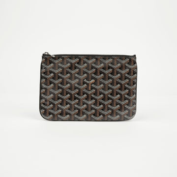 GOYARD Canvas Sena Clutch Schwarz 157911048 [P]