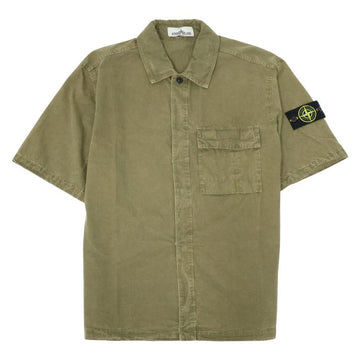 Stone Island Men's Short Sleeve Shirt with Wappen Patch 158196331 [P]