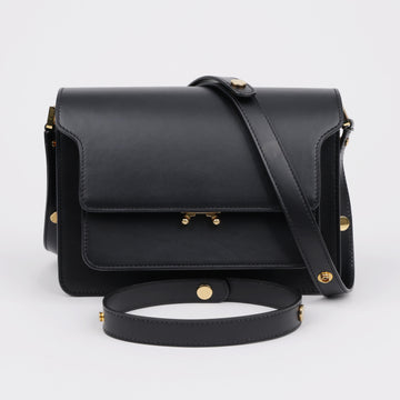 Marni Medium Calfskin Trunk Bag Black 157897158 [P]