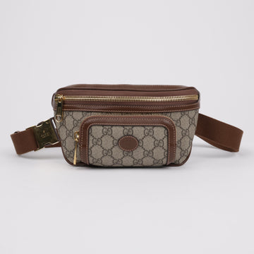 Gucci Interlocking G Supreme Canvas Belt Bag Brown 157910946 [P]