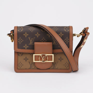 LOUIS VUITTON ミニ モノグラム リバース キャンバス ドフィン ショルダーバッグ 158090724 [P]