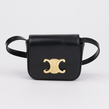 CELINE Mini Clutch Shiny Kalbsleder Schwarz 158092795 [P]