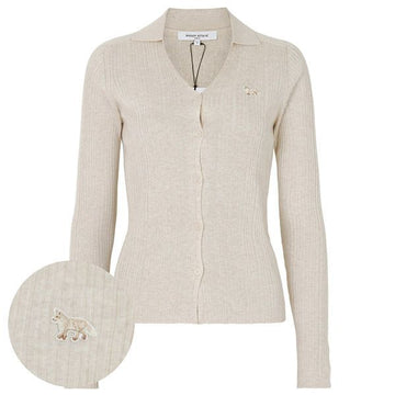 MAISON KITSUNE Baby Fox Cardigan in Light Beige 158197756 [P]