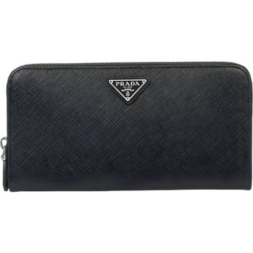 Prada Saffiano Triangle Zipper Long Wallet 158197806 [P]