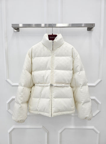 Gucci Canvas Quilted Bomber Jacket 38 817549 158197852 [P]
