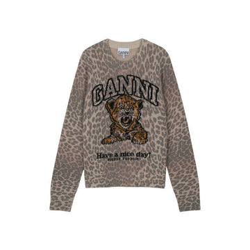 GANNI Wollpullover in Mandelmilch A1150012-859 157814328 [P]