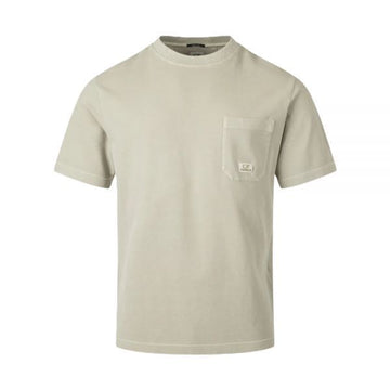 CP COMPANY Piquet Pigmentgefärbtes Kurzarm-T-Shirt 158210899 [P]