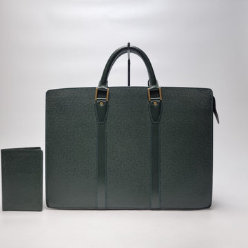 Louis Vuitton Taiga Lozan Green Document Bag Unisex (High-Grade Briefcase, Including Wallet) 605-60 158224885 [P]