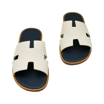 Hermes Blue Celeste Epsom Izumi Men's Sandals 42.5 158229448 [P]