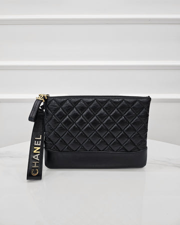 CHANEL Gabrielle Clutch Black New Medium A84287 154525275 [P]