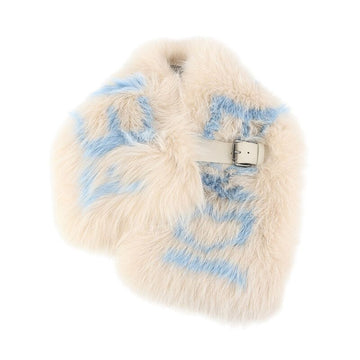 FENDI ロゴファックスファーショールマフラー 37490-2 158266294 [P]