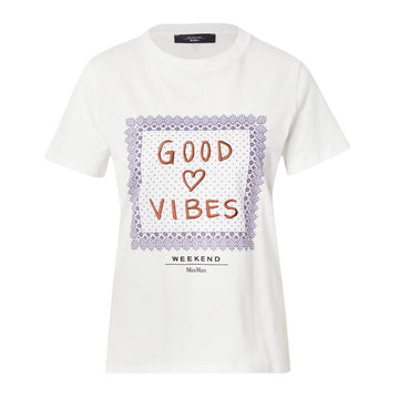 MaxMara Embroidered Logo T-Shirt White 25FW 2525976041 003 149268499 [P]