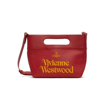 VIVIENNE WESTWOOD Tote Schultertasche mit Logo-Print Rot-Gelb 4402009MU L0078 A201 153208990 [P]