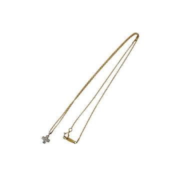 Tiffany & Co Diamond 18K Cruisiform Cross Pendant Necklace Mini Gold 158279910 [P]