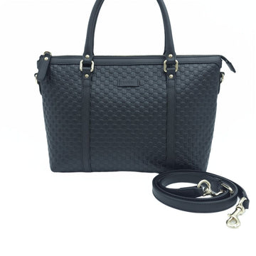 GUCCI マイクロ GGシマ レザー トートバッグ ショルダーバッグ クロスバッグ ブラック 449656 158282829 [P]
