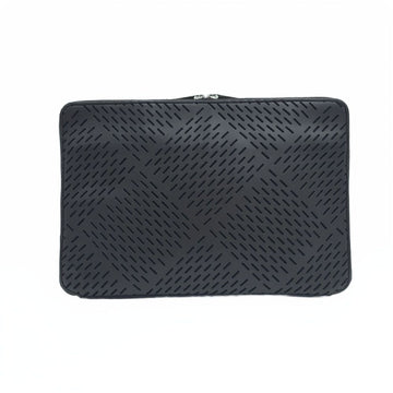 BOTTEGA VENETA Perforiertes Leder Dokumenten Tasche Clutch Schwarz 35 x 24 x 2.5 158282835 [P]